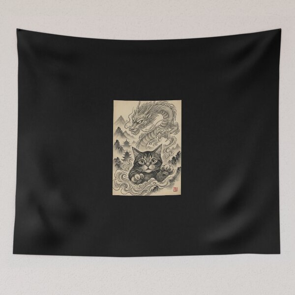 Item preview, Neko Ryu – The Cat Who Summoned the Dragon designed and sold by yaginoie.