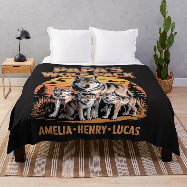 Item preview, Personalized Papa's Wolf Pack Grandpa Wolf Pack designed and sold by katherintration.