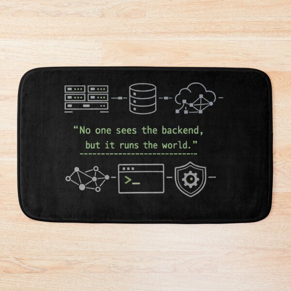 Item preview, No One Sees the Backend but It Runs the World – Minimal Tech Programmer T-Shirt designed and sold by SoulenCify.