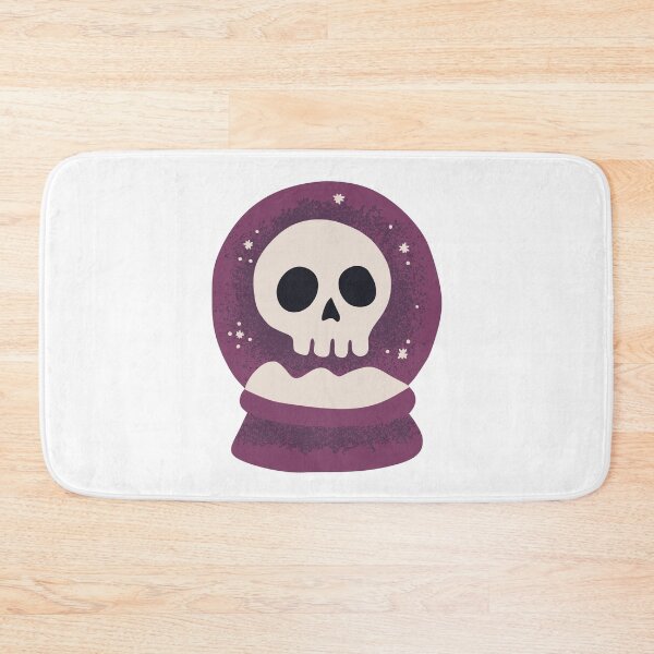 Item preview, Cute Skull Crystal Ball Witchy Spooky Illustration designed and sold by Horrify.