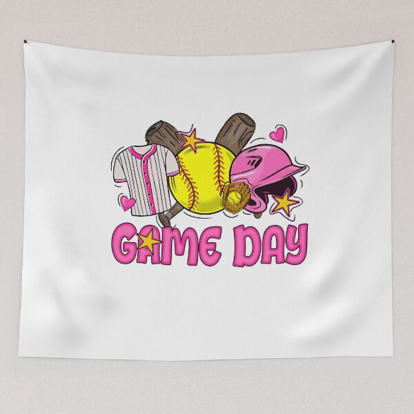 Item preview, Retro Game Day Softball designed and sold by Shelyapinglasha.