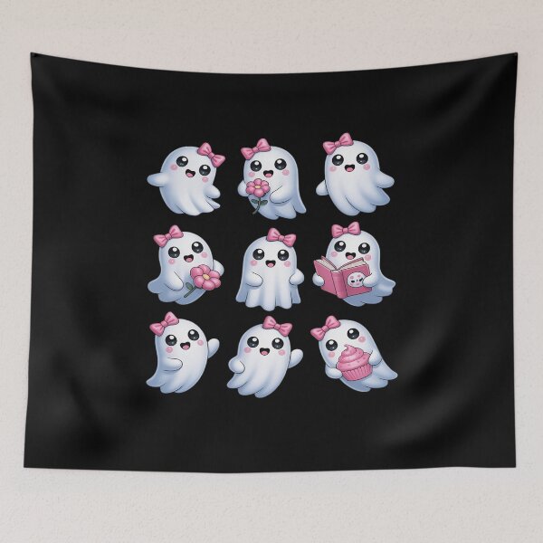 Item preview, Pink Coquette Bow Cute Ghost Halloween Spooky Season designed and sold by LegendsArt75.