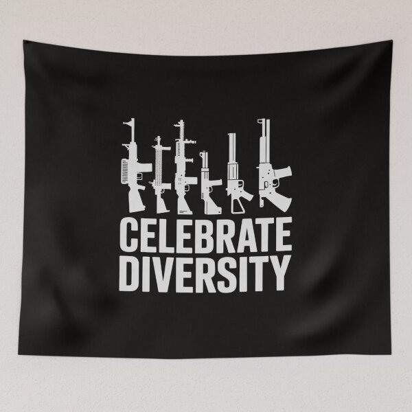 Item preview, Gun Celebrate Diversity Gun Owner designed and sold by silladive.
