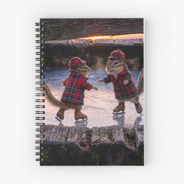 Item preview, Chipmunk Couple Ice Skating designed and sold by Tridentulus.