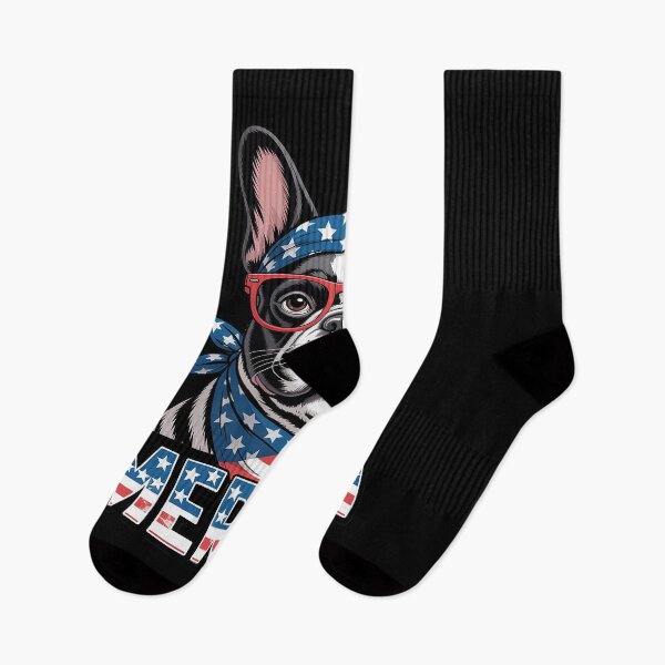 Item preview, Merica Boston Terrier American flag Patriotic 4th of July designed and sold by catsdothingz.