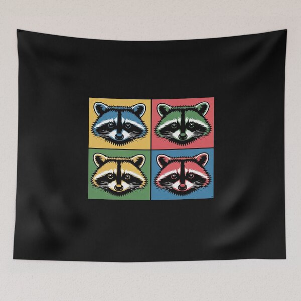 Item preview, Pop Art Racoon T-Shirt Cute Raccoon Lover designed and sold by LegendsArt75.