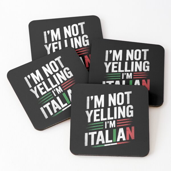 Item preview, I'm Not Yelling I'm Italian Funny Italia Flag  designed and sold by VerseFarm.