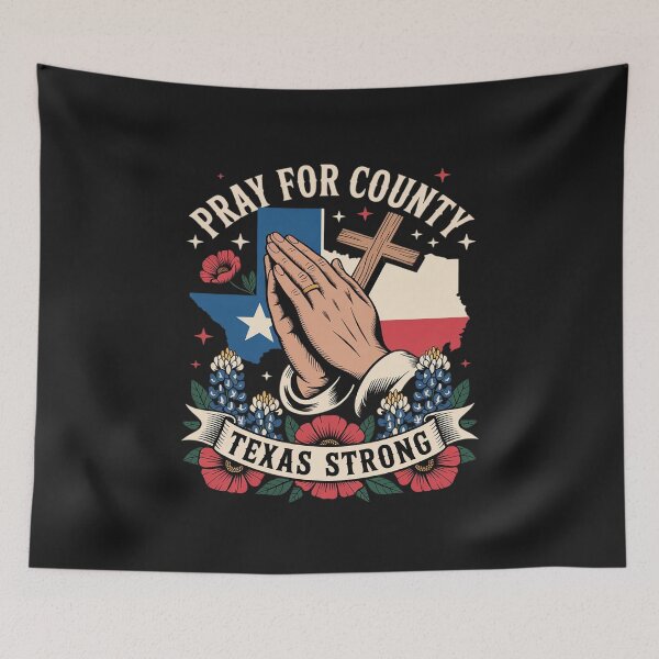 Item preview, Pray for Kerr County Texas Strong Faith Design 2 designed and sold by LegendsArt75.