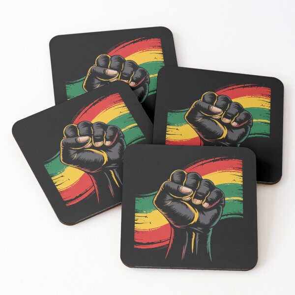 Item preview, Power Fist Juneteenth Cool Melanin Pride African American designed and sold by catsdothingz.