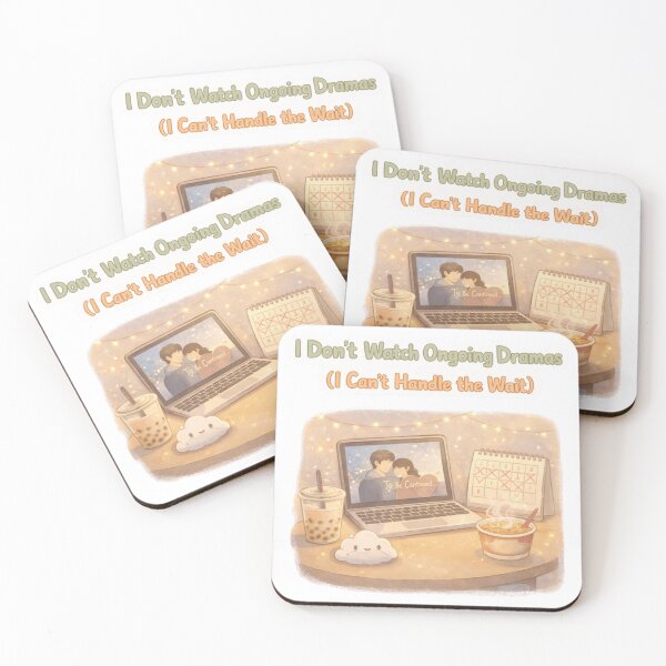 Item preview, I Don’t Watch Ongoing Dramas (I Can’t Handle the Wait) | K-Drama Fan Quote designed and sold by Soft Seoul Studio.