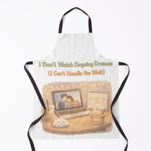 Item preview, I Don’t Watch Ongoing Dramas (I Can’t Handle the Wait) | K-Drama Fan Quote designed and sold by Soft Seoul Studio.