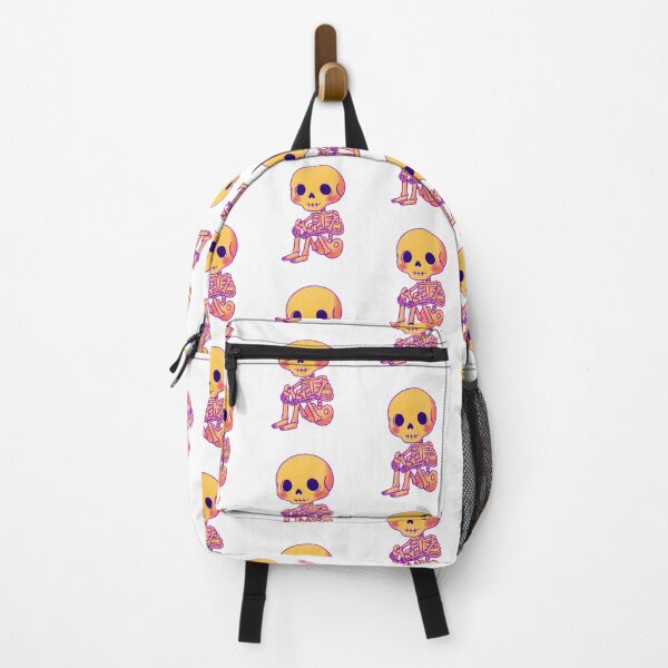Item preview, Cute Pastel Skeleton Sitting Kawaii Spooky Illustration designed and sold by Horrify.