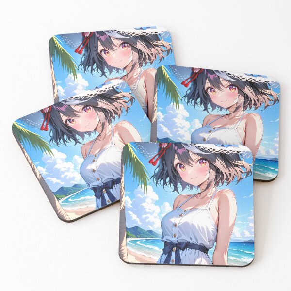 Item preview, Uma Musume Kitasan Black Pretty Derby Summer Dress Seaside Kawaii Anime Girl Waifu designed and sold by Tokyonomad.