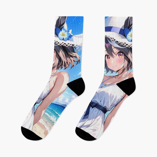 Item preview, Uma Musume Kitasan Black Pretty Derby Summer Dress Seaside Kawaii Anime Girl Waifu designed and sold by Tokyonomad.