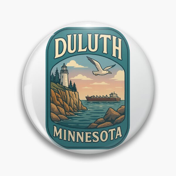 Item preview, Duluth Minnesota Lighthouse and Lake Superior Freighter designed and sold by Aryabek.