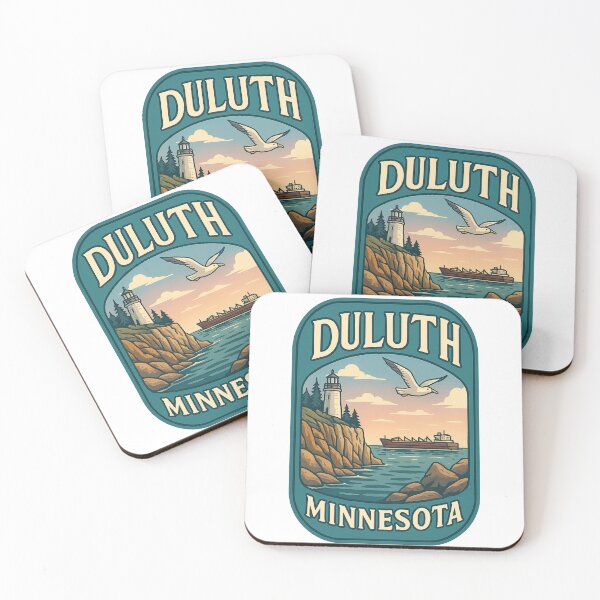 Item preview, Duluth Minnesota Lighthouse and Lake Superior Freighter designed and sold by Aryabek.