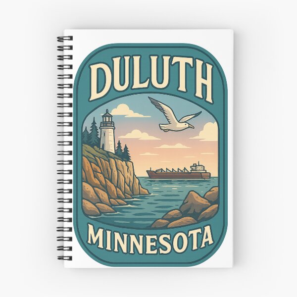 Item preview, Duluth Minnesota Lighthouse and Lake Superior Freighter designed and sold by Aryabek.