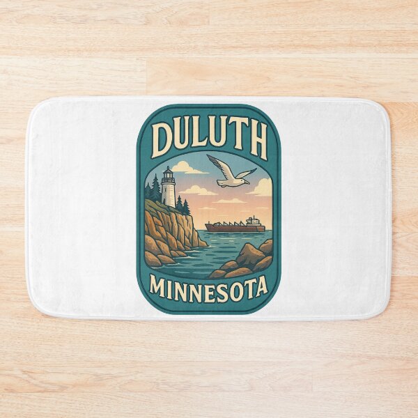 Item preview, Duluth Minnesota Lighthouse and Lake Superior Freighter designed and sold by Aryabek.