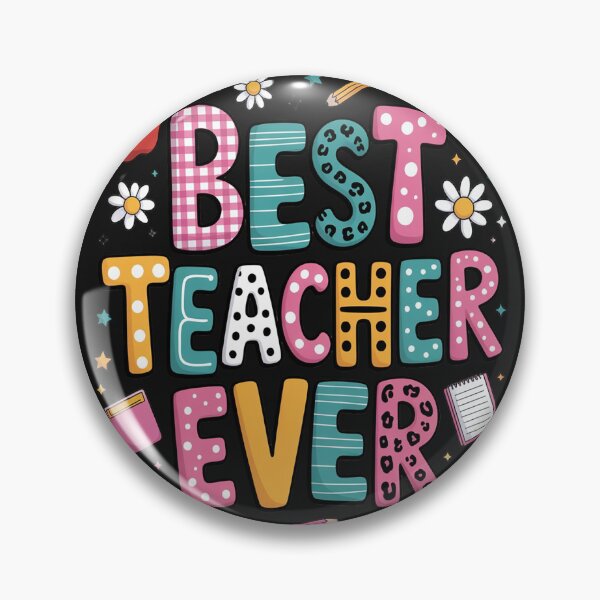 Item preview, Preppy Best Teacher Ever Pencil Coquette Bow designed and sold by LegendsArt75.