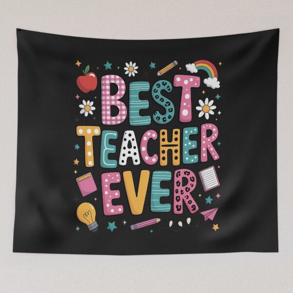 Item preview, Preppy Best Teacher Ever Pencil Coquette Bow designed and sold by LegendsArt75.