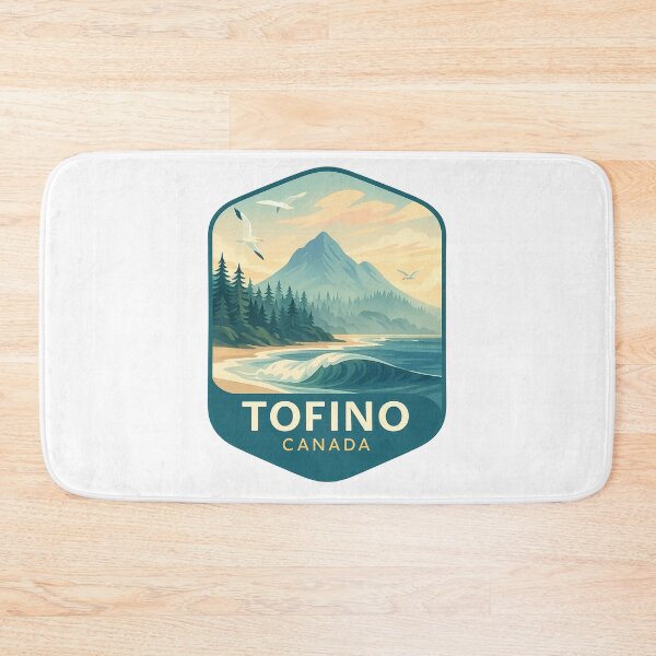 Item preview, Tofino Canada Coastal Beach with Mountains and Seabirds designed and sold by Aryabek.