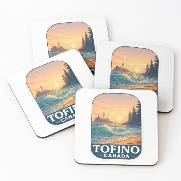 Item preview, Tofino Canada Sunset with Lighthouse and Coastal Waves designed and sold by Aryabek.