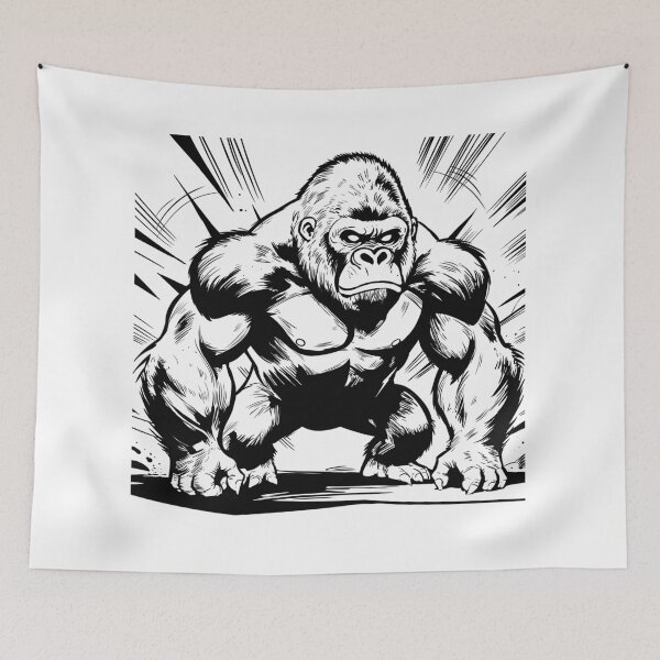 Item preview, Angry Gorilla designed and sold by MartynaKanik.