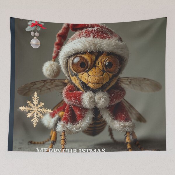 Item preview, Festive Wasp in Santa Suit designed and sold by DavidePoggio.