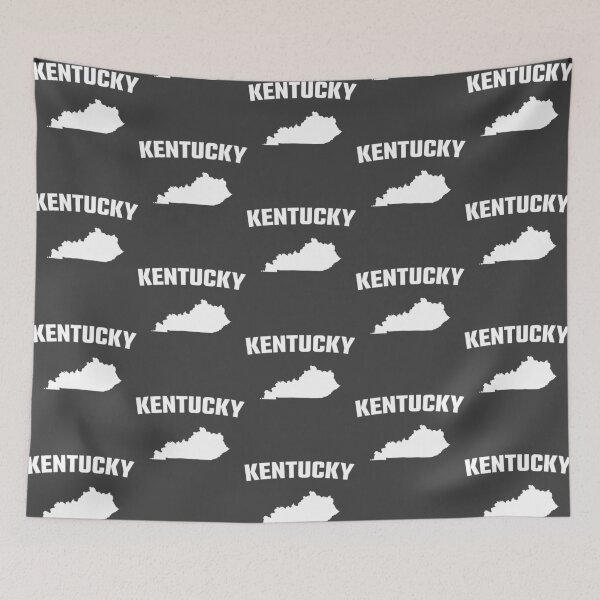 Item preview, Kentucky Pride - Bold White State Silhouette & Text designed and sold by mashmosh.