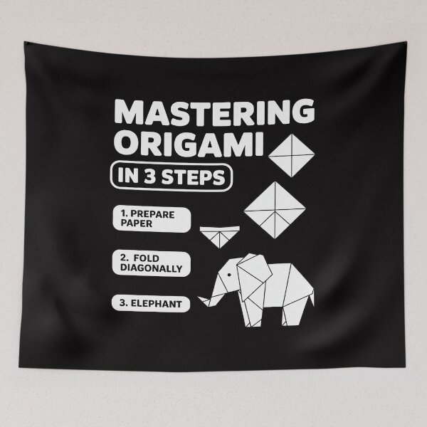 Item preview, Mastering Origami in 3 steps paper crane elephant designed and sold by demarioTTS.