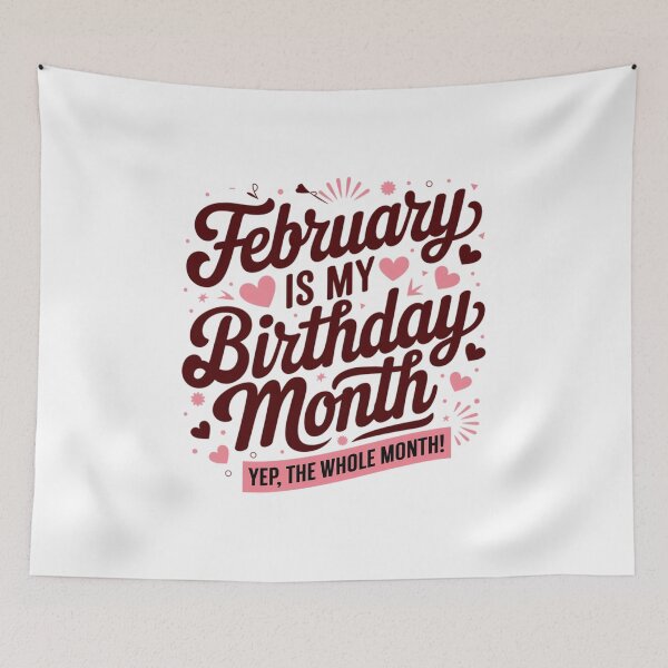Item preview, February Is My Birthday Month - Yep The Whole Month  Black Small designed and sold by KonopikaaArt.