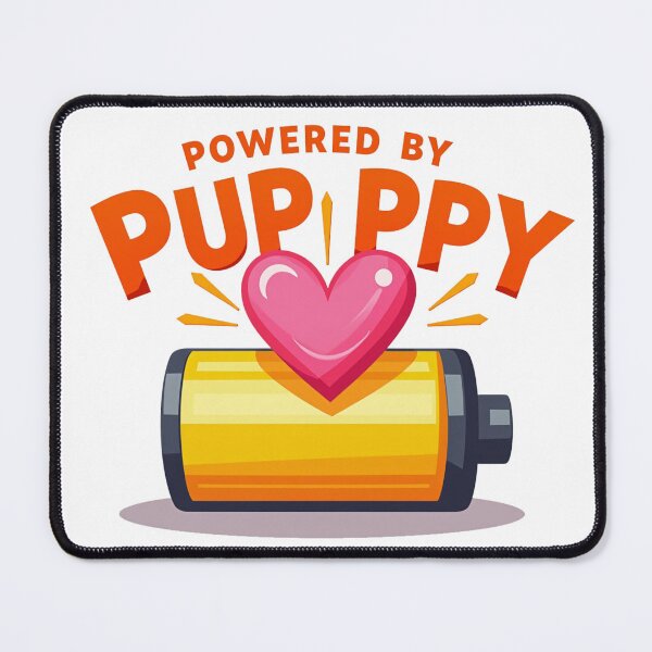 Item preview, Powered by Puppy designed and sold by ThePixelAndPine.