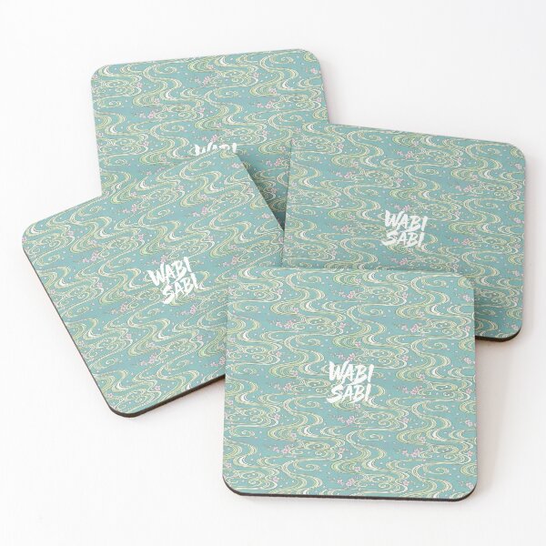 Item preview, Creative Japanese Patterns - Flowing Water and Cherry Blossoms designed and sold by WABISABIMOMENTS.