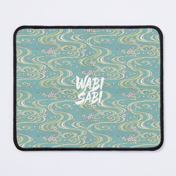 Item preview, Creative Japanese Patterns - Flowing Water and Cherry Blossoms designed and sold by WABISABIMOMENTS.