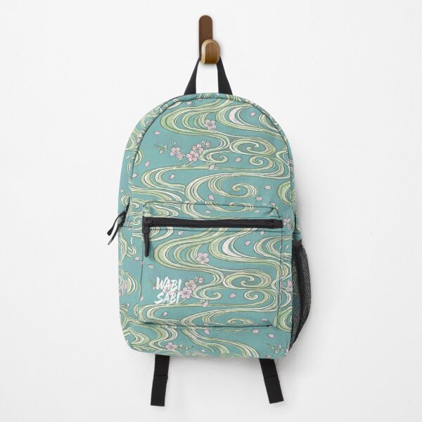 Item preview, Creative Japanese Patterns - Flowing Water and Cherry Blossoms designed and sold by WABISABIMOMENTS.