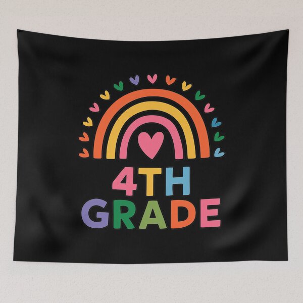 Item preview, Fourth Grade 4th Grade Rainbow Teachers Kids Back to School designed and sold by KonopikaaArt.