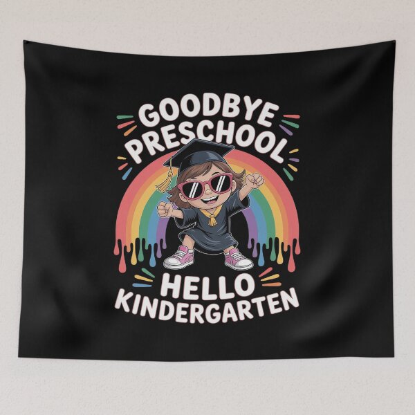 Item preview, Goodbye Preschool Hello Kindergarten Graduate Black Girl Dab  designed and sold by KonopikaaArt.