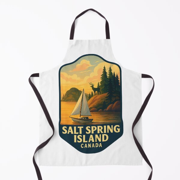 Item preview, Salt Spring Island Canada Sunset with Sailboat and Wildlife designed and sold by Aryabek.