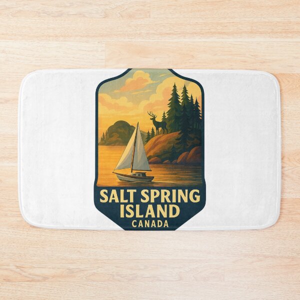 Item preview, Salt Spring Island Canada Sunset with Sailboat and Wildlife designed and sold by Aryabek.