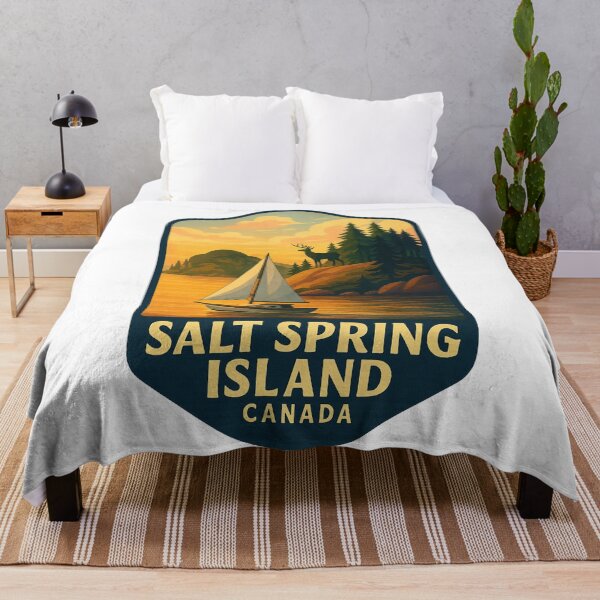 Item preview, Salt Spring Island Canada Sunset with Sailboat and Wildlife designed and sold by Aryabek.