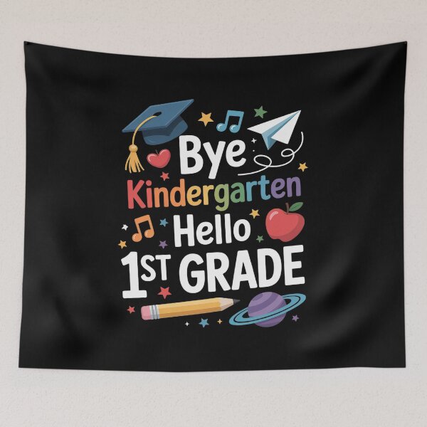 Item preview, Graduation Bye Kindergarten Hello 1st Grade  designed and sold by KonopikaaArt.