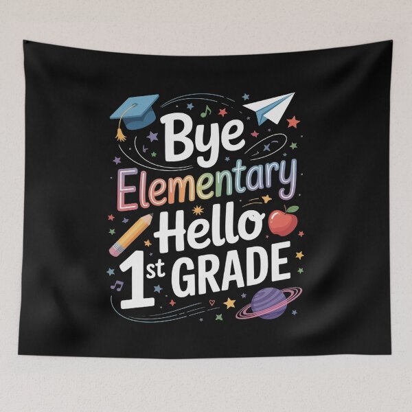 Item preview, Graduation Bye Elementary Hello 1st Grade  designed and sold by KonopikaaArt.