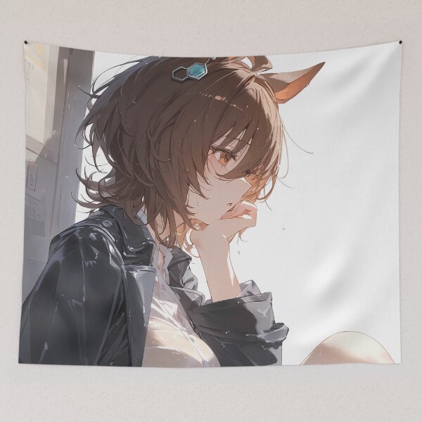 Item preview, Agnes Tachyon Rain Reflection Uma Musume Pretty Derby Anime Girl designed and sold by Tokyonomad.