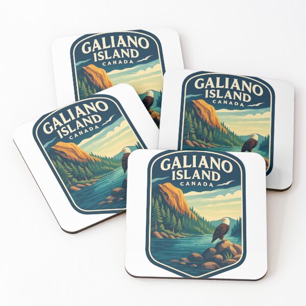 Item preview, Galiano Island Canada Bald Eagle and Coastal Forest Bluff designed and sold by Aryabek.