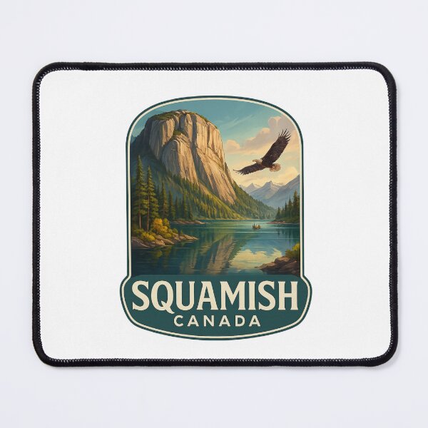 Item preview, Squamish Canada Stawamus Chief with Eagle and Mountain Lake designed and sold by Aryabek.