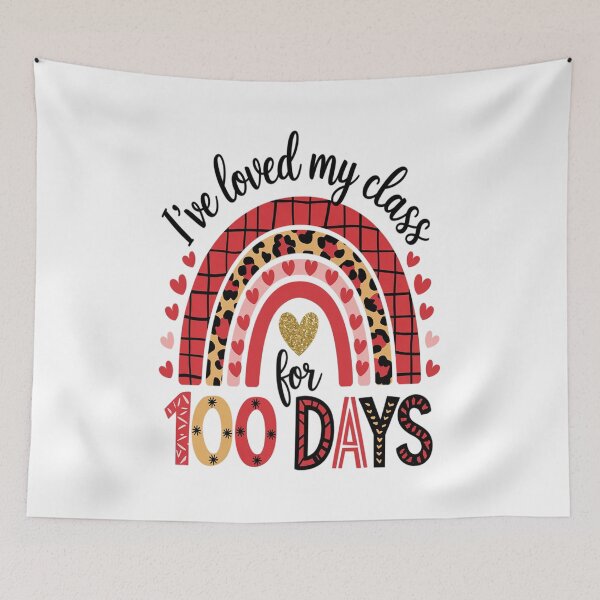 Item preview, I've Loved My Class For 100 Days Rainbow Valentine Teacher designed and sold by KonopikaaArt.