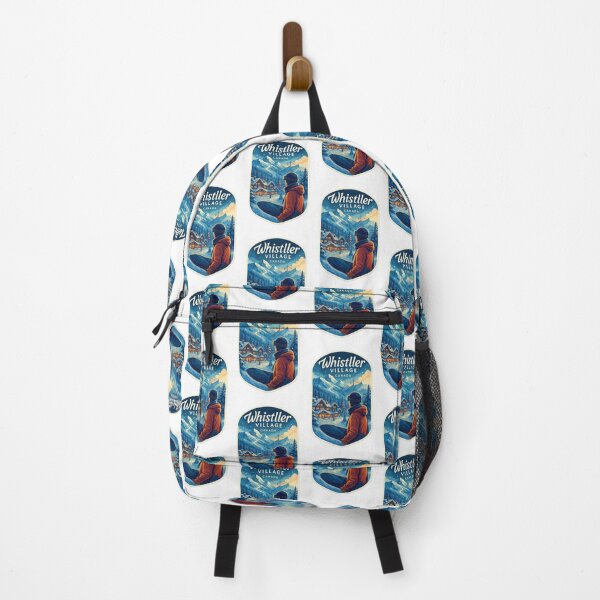 Item preview, Snowy Slopes and Winter Lodges in Whistler Village, British Columbia designed and sold by Aryabek.