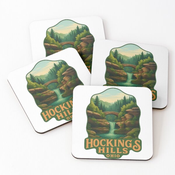 Item preview, Waterfalls and Stone Bridge in Hocking Hills, Ohio designed and sold by Aryabek.