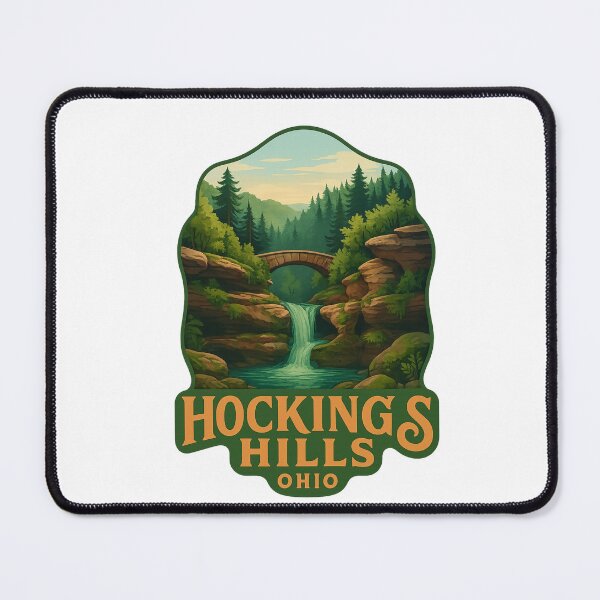 Item preview, Waterfalls and Stone Bridge in Hocking Hills, Ohio designed and sold by Aryabek.