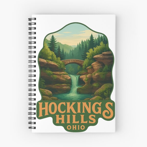 Item preview, Waterfalls and Stone Bridge in Hocking Hills, Ohio designed and sold by Aryabek.